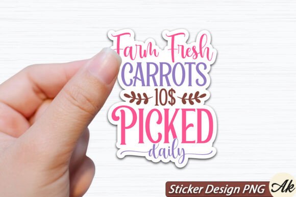 Farm Fresh Carrots 10c Picked Daily Graphics