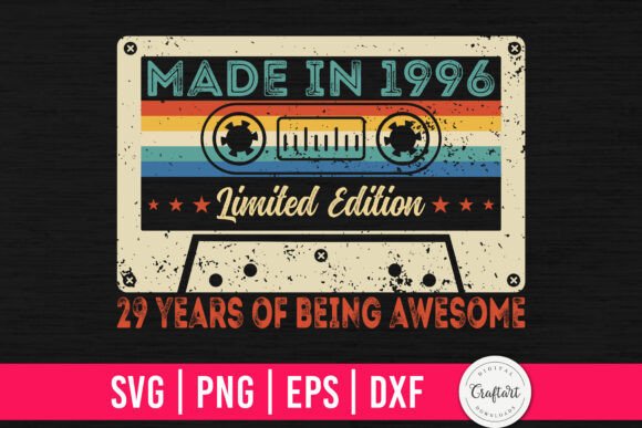 Made in 1996 29th Birthday Gifts
