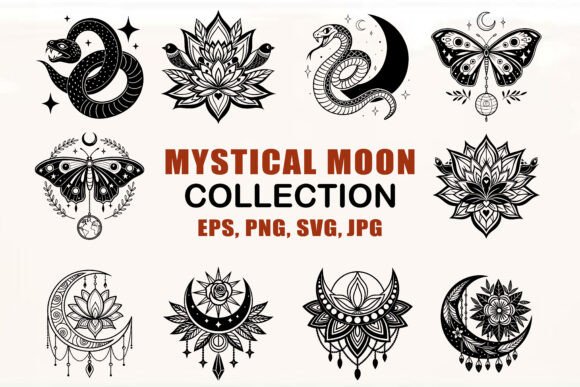 Mystical Moon Collection of Designs