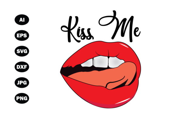 Romantic Lip Vector: Graphics for Crafts & Content