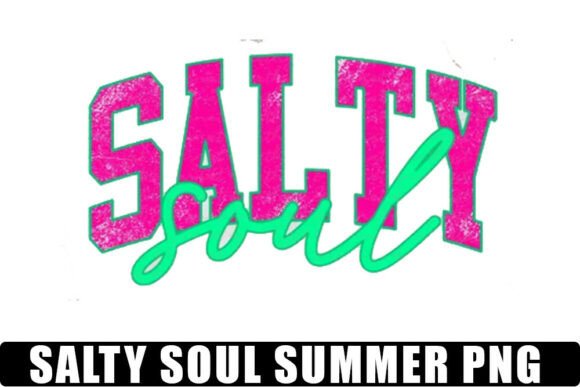 Salty Soul Summer Distressed Graphics
