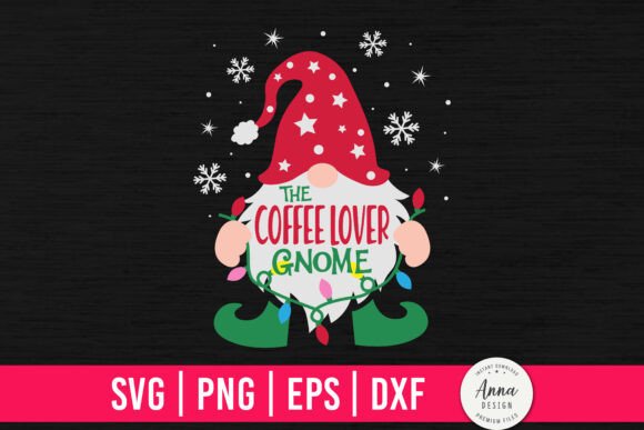 The Coffee Lover Gnome Sublimation